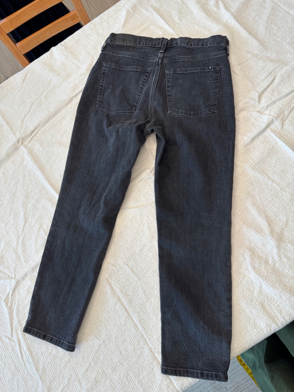 Everlane Cheeky original Black High-Rise Straight-Leg Jeans 29 - Picture 7 of 12